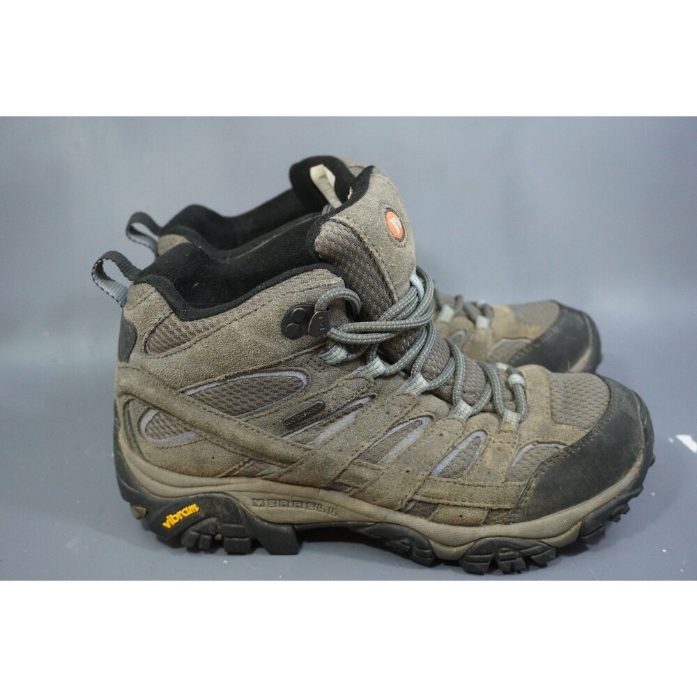 Merrell Moab 2 Mid Waterproof Hike Trail Boots Granite J06054W Women Size 9 Wide